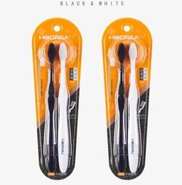 Зубные нано щетки Haoniu Black&White, 2 шт - Home фото 3