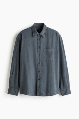 Camisa en mezcla de lino Relaxed Fit - H&m фото 2