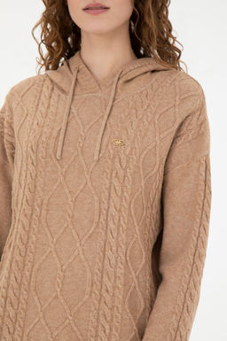 Женский свитер песочного меланжа - U.s. polo assn фото 14