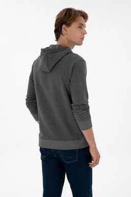 Erkek Antrasit Melanj Basic Sweatshirt Sepette S_rpriz _ndirim - U.s. polo assn фото 5