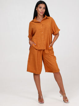 566 ЖЕНСКИЙ КОСТЮМ (шорты) (Песочный)