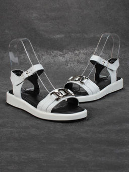 08-PED134-1 WHITE Босоножки женские (натуральная кожа)