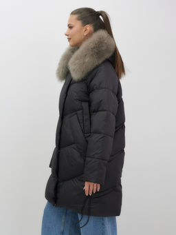 Пальто зимнее утепленное с мехом и капюшоном ,куртка Бренд: Visdeer фото 10