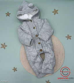 Вязаный детский комбинезон на меху - Bruno фото 3