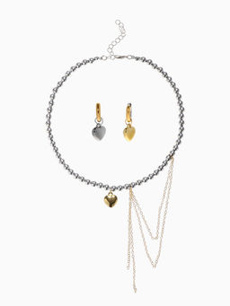 Набор 2 предмета: колье, серьги Трансформеры, цветной