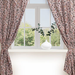 Шторы для кухни с подхватами Этель Nature forest, 145×180 см, комплект - 2 шт.