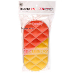 Цена за 2 шт. Форма для льда пластиковая "Ассорти" 25*11*3,5см, цвета микс