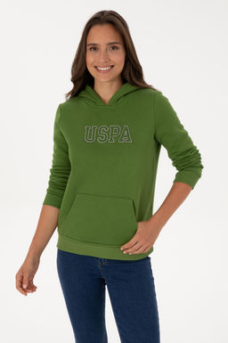 Kad_n Ye_il Basic Sweatshirt Sepette S_rpriz _ndirim - U.s. polo assn фото 3