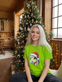 K13326 Футболка (плотный хлопок) ЗЕЛЕНЫЙ