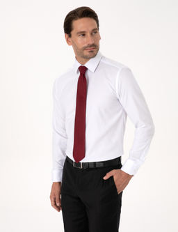 Beyaz Slim Fit %100 Pamuk Klasik Yaka Oxford G_mlek - Cacharel фото 3