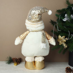 Цена за 1 шт. Новогоднее украшение Снеговик на телескопических ножках 55/74 см / RE2022 /уп 36/ - ГалеонТрейд фото 8