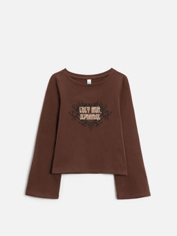 ACOOLA / Джемпер детский для девочек Norwich коричневый фото 3