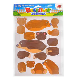 3D конструктор Весёлые зверята, медведи - Unicon фото 3