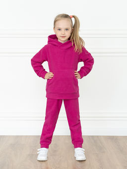 Костюм детский флисовый фуксия 7043г(ш) (104, 56)