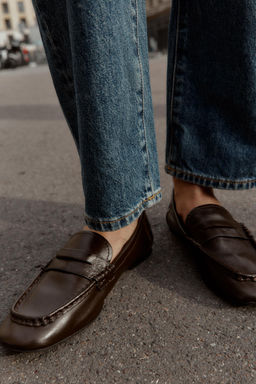 SOFT LEATHER LOAFERS - Zara фото 3