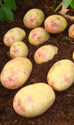 Картофель ПИКАССО  Идеален для жарки! Яркая, необычная окраска! Быстро формирует клубни! Отлично хранится зимой!