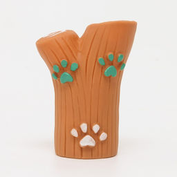 Игрушка пищащая Ветка с лапками для собак, 9 см, коричневая - Пижон фото 2