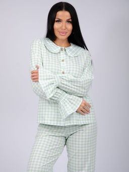 Пижама "Алези 2" зелёная, трикотаж