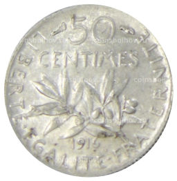 50 сантимов 1916 года Франция