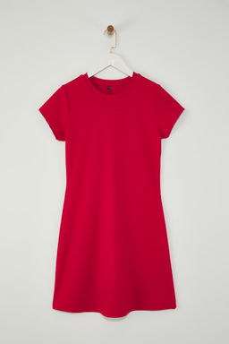 TRENDYOLMILLA Siyah A Line/Can Kesim Midi Orme Elbise TWOSS25EL00781