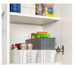 Корзинка Лофт 3,0л 297х130х96мм прямоугольная(белый) 450006 Виолет  фото 3