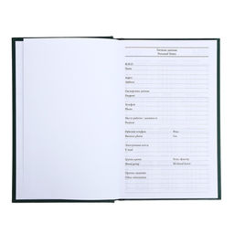 Ежедневник недатированный А5, 128 листов, обложка бумвинил, зелёный