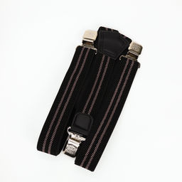 Подтяжки взрослые «Великан» для полных, ширина 3.8 см, чёрный/бежевый