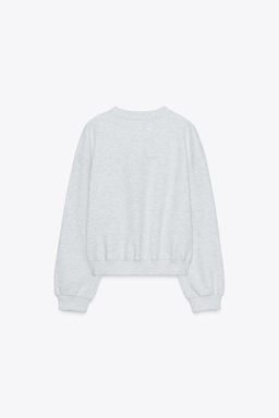COTTON SLOGAN SWEATSHIRT - Zara фото 7