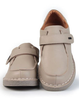 01-7581-5 BEIGE Ботинки демисезонные женские (натуральная кожа)