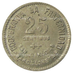 25 сентимо 1923 года Испания  Барселона