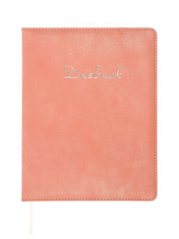 Дневник школьный «Сердечки» 1-11 класс, ляссе, обложка искусственная кожа, персиковый