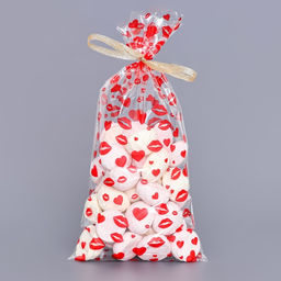 Цена за 50 шт. Пакет фасовочный БОПП, Поцелуи 15?30 см - UPAK LAND фото 2