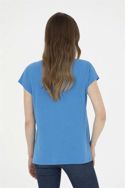 Женская базовая футболка Saks с v-образным вырезом Неожиданная скидка в корзине - U.s. polo assn фото 5