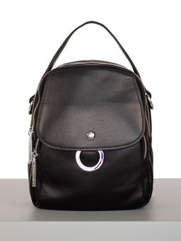 LACCOMA рюкзак 18148-черный натуральная кожа полиэстр