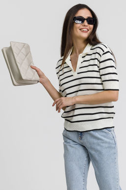 Футболка поло женская вязаная Happy Fox