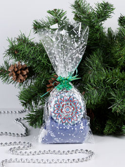 Подарочный набор Аромасвеча+ 1 пара носков / новогодний