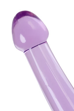Нереалистичный фаллоимитатор TOYFA Basic Jelly Dildo M, TPE, фиолетовый, 18 см