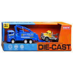 Машина "Эвакуатор полицейский" металл, в коробке