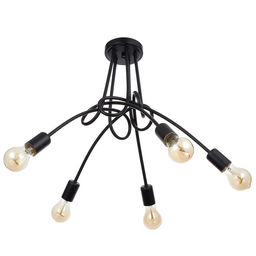 Люстра «Узел» E27 5×40 Вт черный 54×54×40 см