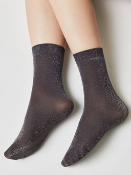 Цена за 2 пары. Носки Классические CONTE Сияющие носки с люрексом grafit - Conte elegant фото 6