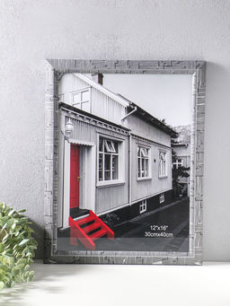 Фоторамка пластик 30х40 см "Моррис" тёмно-серый 46х36х2 см