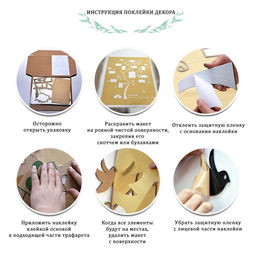 Наклейки интерьерные детские TAKE IT EASY Подсолнухи, декор на стену, панно, 110?94 см  фото 3