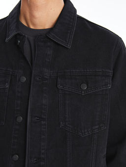 Standart Kal?p Erkek Jean Ceket