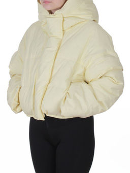 9518 YELLOW Куртка пуховая зимняя женская (пух)