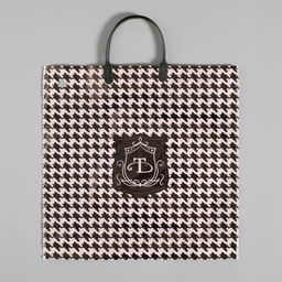 Цена за 10 шт. Пакет «Шанель», полиэтиленовый, с пластиковой ручкой, 34×34 см, 100 мкм