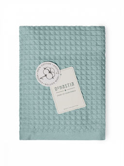 Полотенце для лица 50x90 голубой вафельное полотно