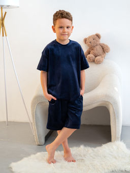 Комплект для мальчика Котик Темно-синий М-17КД MODAMICA