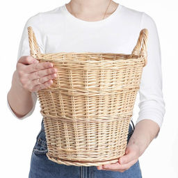 Корзина плетёная Садовод, ручное плетение, ива