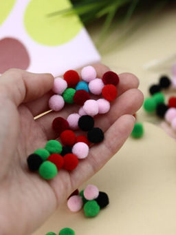 Картина из помпонов на подрамнике Draw Me! Sun, (20 х 20 см)