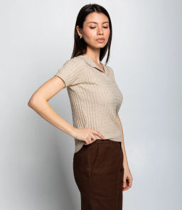 Футболка #КТ933 (3), бежевый